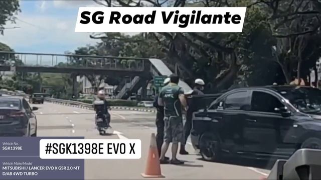 26mar2021 holland road Mitsubishi Evo X #SGK1398E spun out mounted the kerb & stuck on road divide смотреть онлайн
