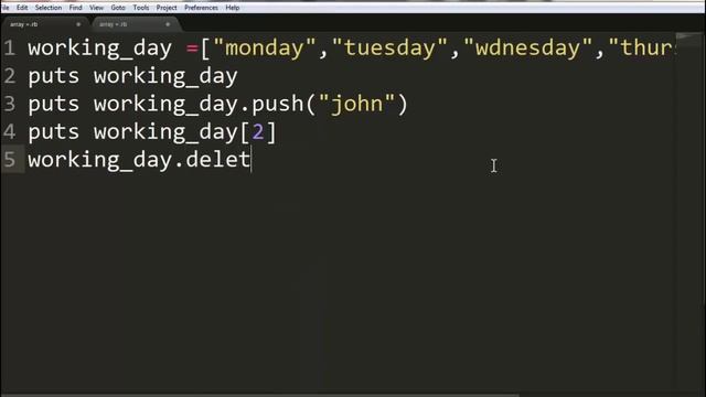Ruby programming day-4 array operation from scratch смотреть онлайн