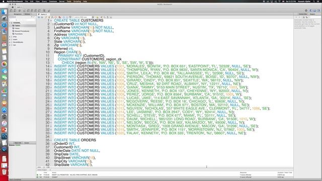 Databases: MySQL Workbench - Database Creation and Data Loading смотреть онлайн