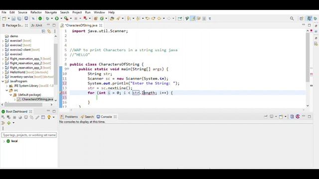 Java Program to print Characters in a String смотреть онлайн