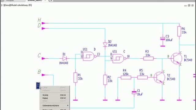 GZK Schemat Ideowy W AutoCad, Rysowanie Schematu Z Wykorzystaniem Bloków