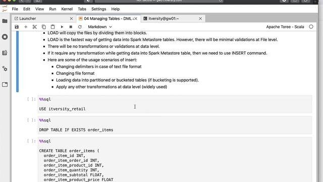 Spark SQL - DML and Partitioning - LOAD vs. INSERT смотреть онлайн