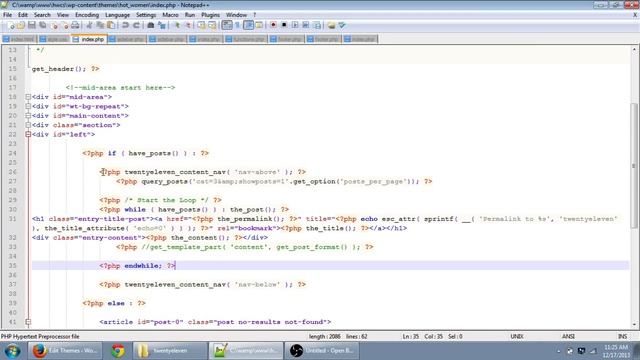 wordpress theming part-2 index.php смотреть онлайн