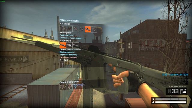 [Gmod] Warface Kriss Super V Custom + UI Changes смотреть онлайн
