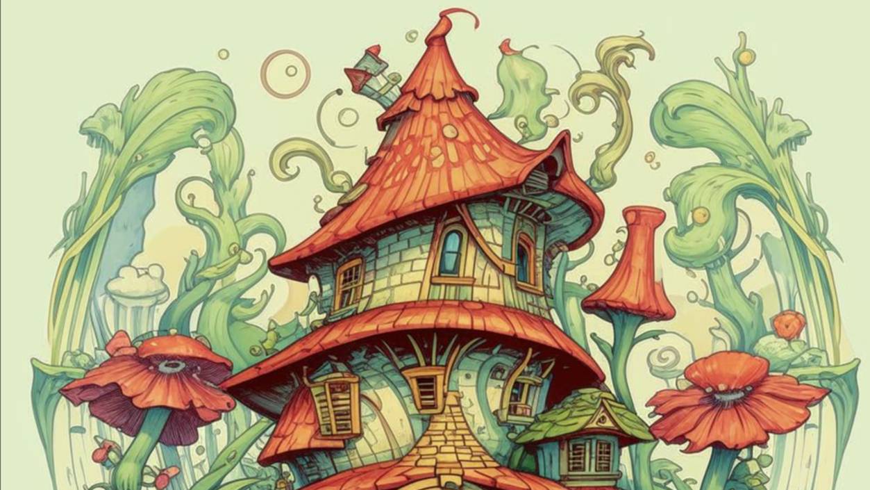 СХЕМА вышивки крестом "Сказочный домик-2" смотреть онлайн