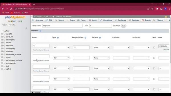 Create Database In phpmyadmin || Localhost phpmyadmin