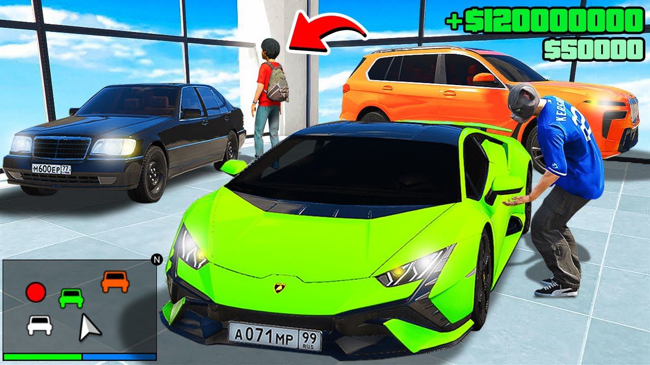 УГНАЛ У НАГЛОГО ШКОЛЬНИКА ДОРОГУЮ КОЛЕКЦИЮ МАШИН! ГТА 5 МОДЫ МУРКА смотреть онлайн