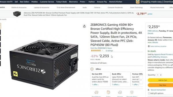 20k Rupees Gaming An Editing Pc Build With Graphics Card 1050ti