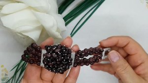Браслет из Граната. Браслет своими руками. Handmade. Garnet Bracelet.