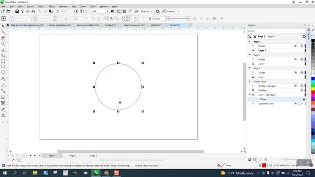 Corel Draw Tips & Tricks Master Layer how to use and LOCK an object on ALL PAGES смотреть онлайн