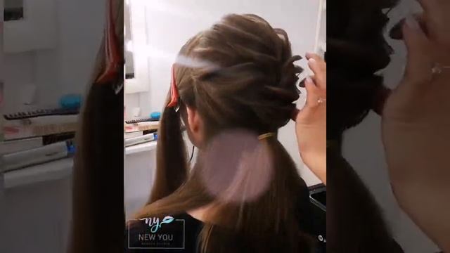 Создание шикарной прически от мастеров салона New You. смотреть онлайн