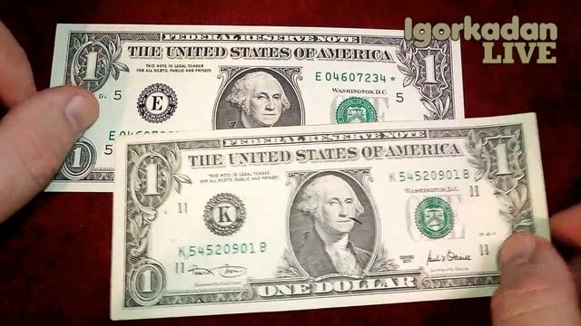Доллар США 2011 обзор коллекции банкнот US Dollar 2011