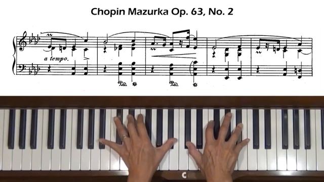 Chopin Mazurka Op. 63, No. 2 Piano Tutorial смотреть онлайн
