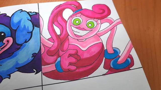 Drawing Poppy Playtime Chapter2 + FNF /Bunzo Bunny/PJ Pug-A-Piller/Mommy Long Legs (FNF MOD)