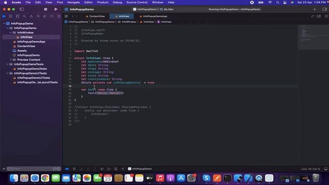 macOS Development Full Course  - Build first macOS app with SwiftUI | Info Window Pop up -Episode смотреть онлайн
