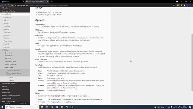 Trace Image to Grease Pencil tutorial смотреть онлайн