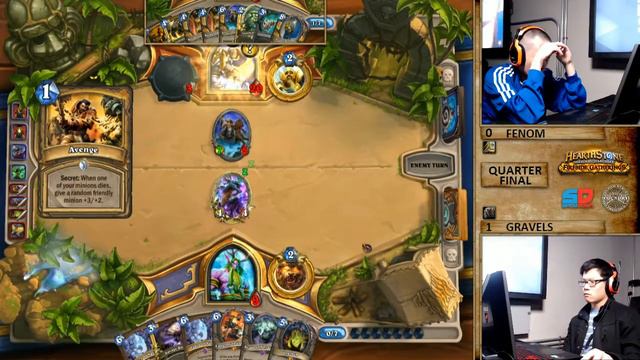 Hearthstone Fireside Gathering Tournament #8 - Quarter Final: Fenom vs Gravels смотреть онлайн