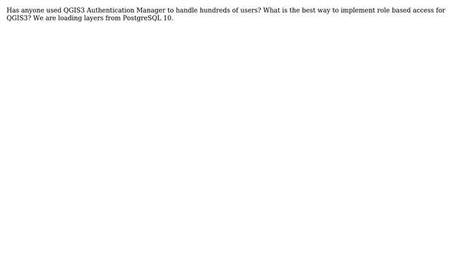 GIS: How to use QGIS3 Authentication Manager to authenticate hundreds of users? смотреть онлайн