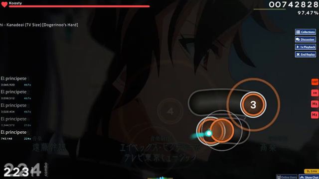 Osu! | Twin Star Exorcists - Opening 4『Kanadeai』by Itowokoashi смотреть онлайн