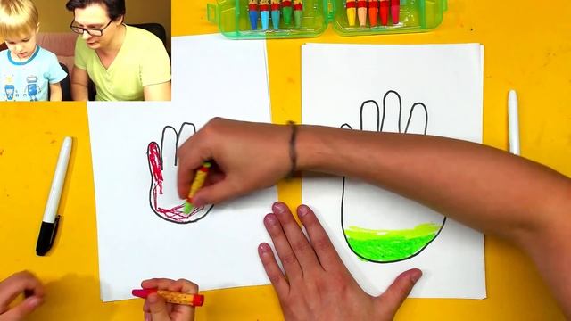 Моя рука как АРБУЗ мы рисуем с Павликом смотреть онлайн