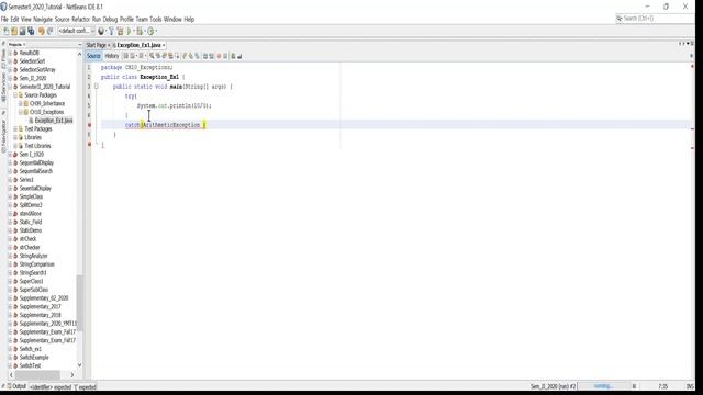 java exception handling part 1 смотреть онлайн