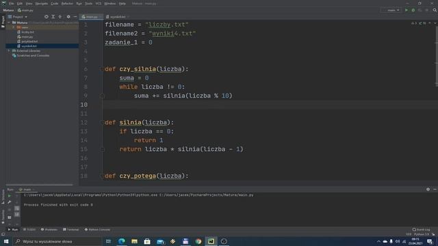 Matura z informatyki 2019 (formuła od 2015) - poziom rozszerzony - Python смотреть онлайн