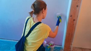 Плавный градиент на стене с помощью кисти. Правила нанесения и создания переходов