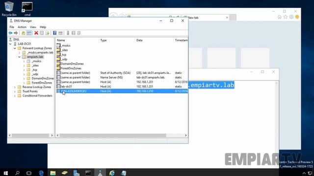Creating Alias for a DNS Host Record in Windows Server 2016 смотреть онлайн