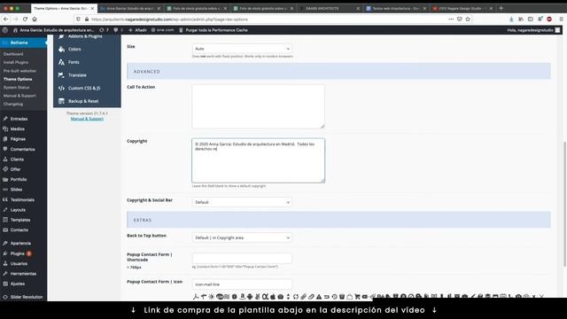 ?Cómo cambiar el COPYRIGHT en footer en la plantilla Wordpress BETHEME ? Curso Betheme 2021 Clase 1 смотреть онлайн