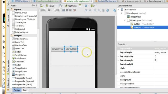 GridView, ImageView, nested LinearLayout in Android Studio смотреть онлайн