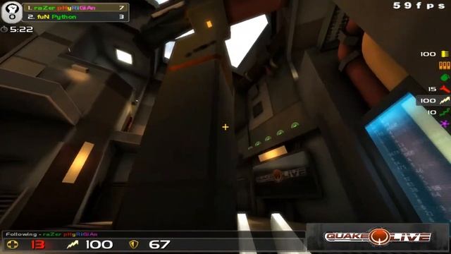 Quake Live ODC - python vs phyrigian (upper bracket final) смотреть онлайн