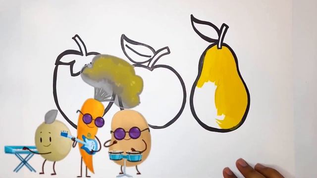 Bolalar uchun mevalarni chizish Drawing fruits for children Рисование фрукты для детей Ep 9 смотреть онлайн