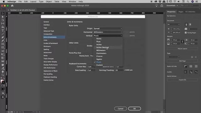 How to Change Units in InDesign (mm to inches to pixels etc...) смотреть онлайн