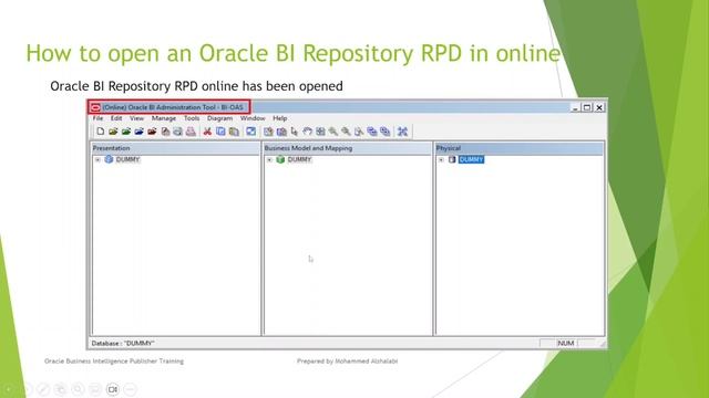 Creating Oracle BI Repository RPD #OAS 1 - Create an Oracle BI Repository RPD смотреть онлайн