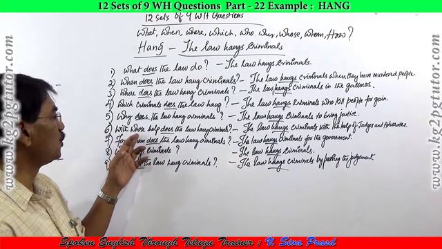 12 sets of 9 WH questions Example HANG Part 22 смотреть онлайн