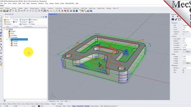 RhinoCAM 2021: G-CODE Editor Quick Start смотреть онлайн