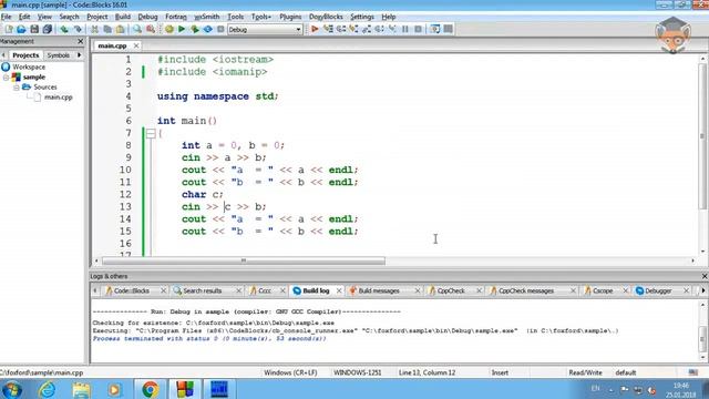 Занятие 15. Ввод-вывод в языке C++ смотреть онлайн