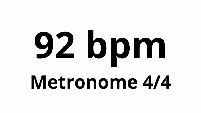 92 bpm tempo ' metronome ' 4/4 смотреть онлайн