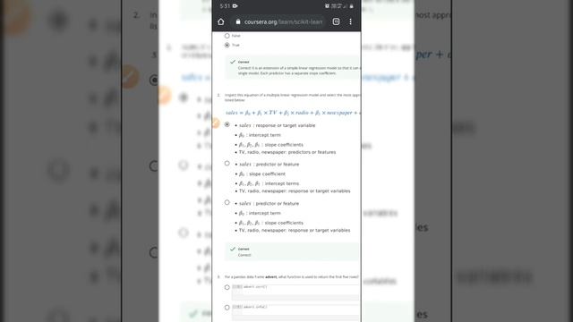 Multiple Linear Regression with scikit-learn Coursera full solution смотреть онлайн