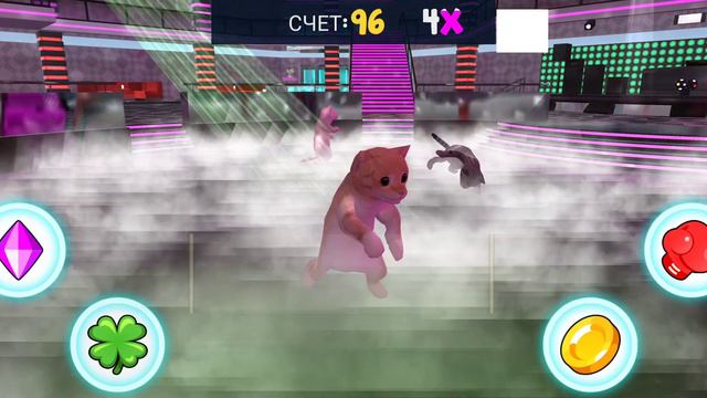 Cat Simulator Kitty Craft. Симулятор кота. Танцевальный уровень. Дискотека. Кот танцует