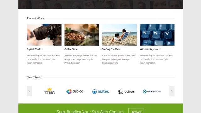 Centum - Responsive WordPress Theme смотреть онлайн