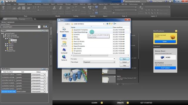 AutoCAD Plant 3D Opening Projects смотреть онлайн