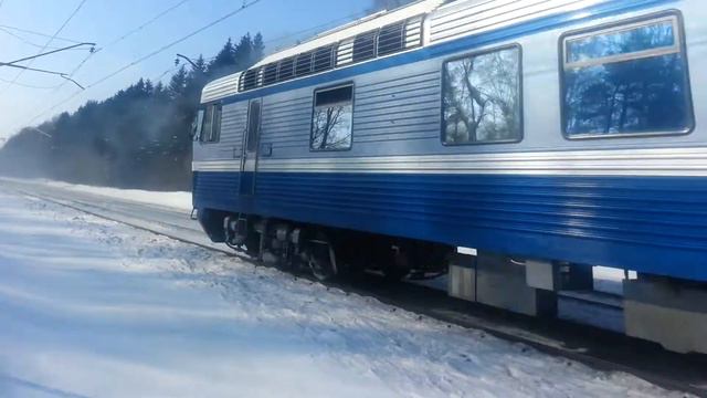 Автомотриса АЧ2-053 с начальством! смотреть онлайн