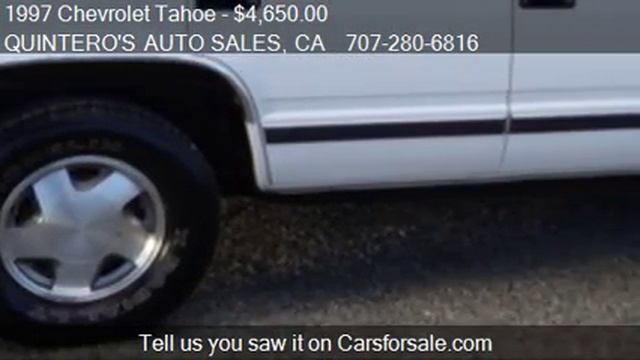 1997 Chevrolet Tahoe 4-Door 4WD - for sale in VACAVILLE, CA смотреть онлайн