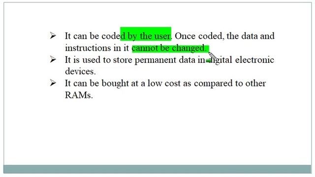 ROM/Types Of ROM/MROM/PROM/EPROM/EEPROM