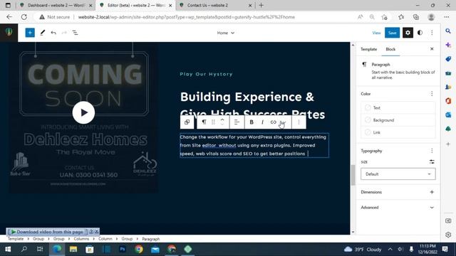 How To add Buttons in WordPress|WordPress Tutorial for Beginners| Beta Editor| no plugin|Hindi/Urdu смотреть онлайн