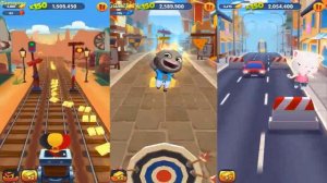 Talking Tom Gold Run Chinese Version VS Venice Canal CARNIVAL ANGELA   VS Football TOM VS ANGELA