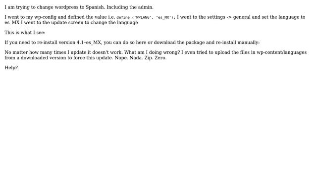 Wordpress: Change Wordpress Language смотреть онлайн