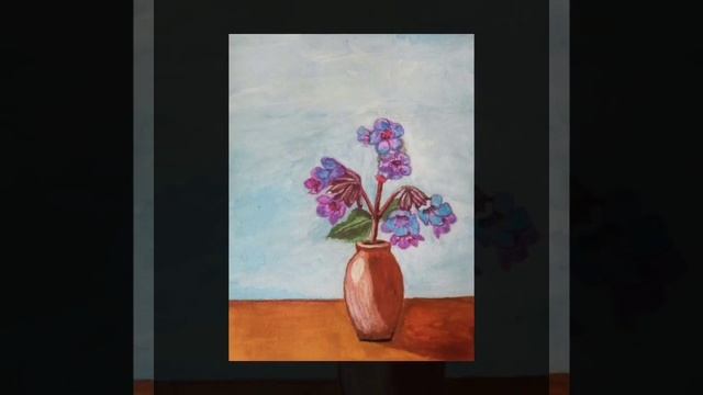 How to draw flowers. LUNGWORT/Как нарисовать цветы. МЕДУНИЦА смотреть онлайн