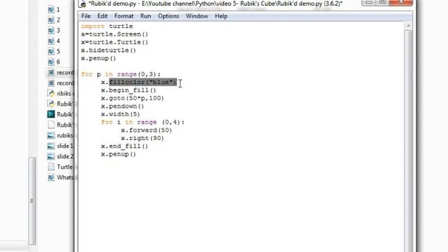 Draw any surface of Rubik's Cube using Python Turtle module |Basic Python Programming |Learn Python смотреть онлайн